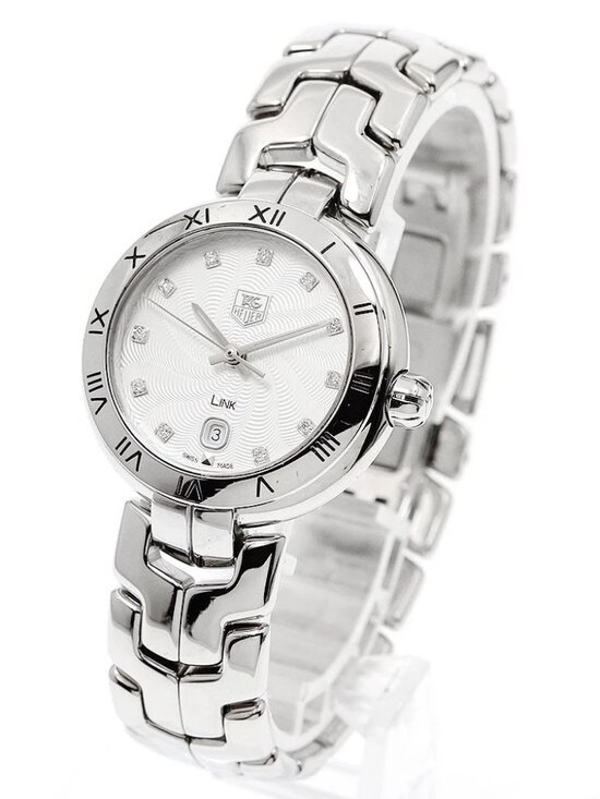 TAG HEUER Link WAT1411 11P diamond date Silver Dial Quartz Ladies Watch_950371 main image 4